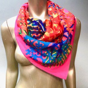 Lush Cosmetics Coral Greenspun Vibrant Scarf